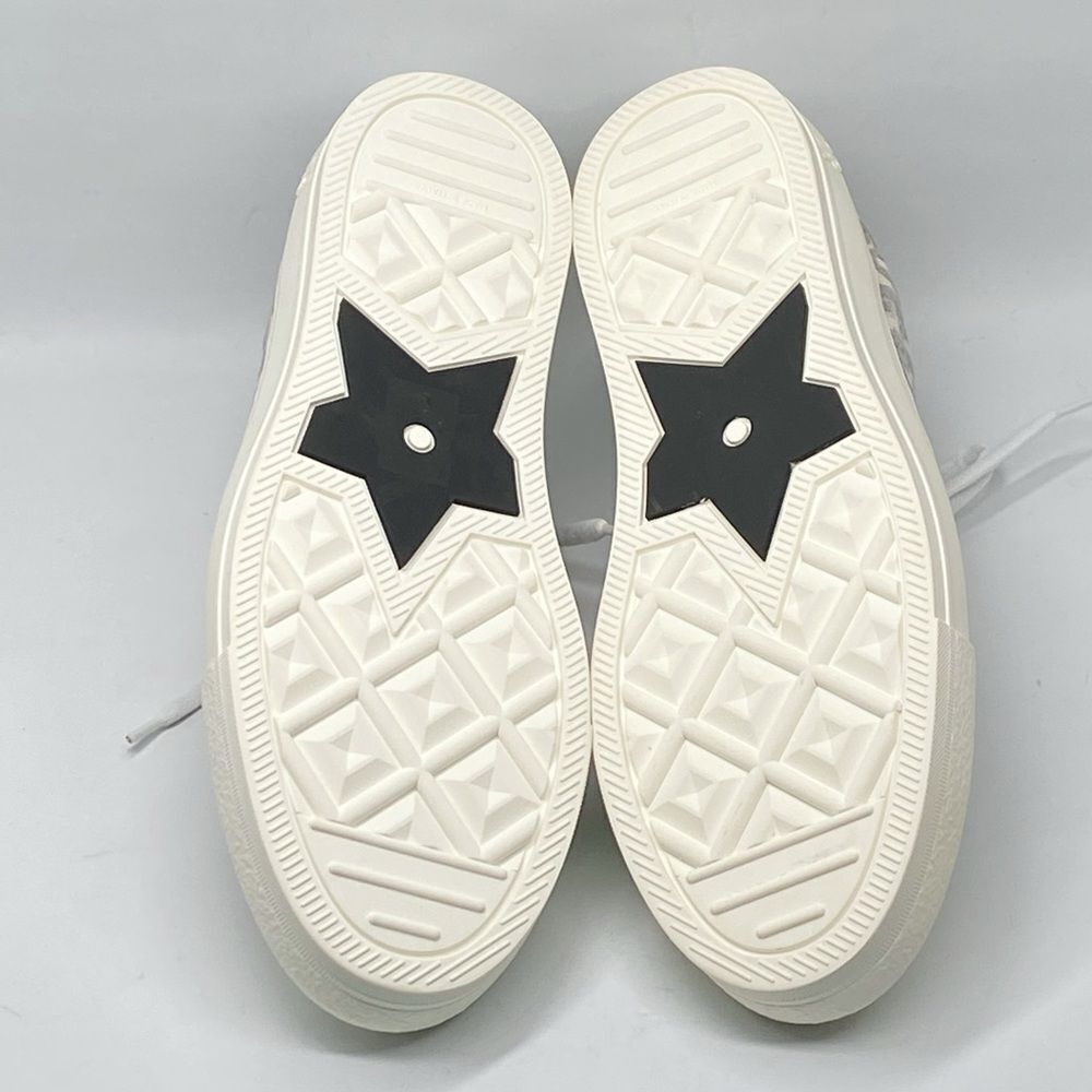 Dior Walk'n'Dior Sneaker Stone Gray Dior Oblique Embroidered Cotton size 41 - Picture 15 of 16